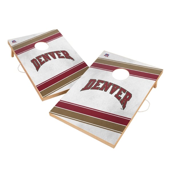 slide 2 of 5, Denver Pioneers Regulation 2x4 Cornhole Set