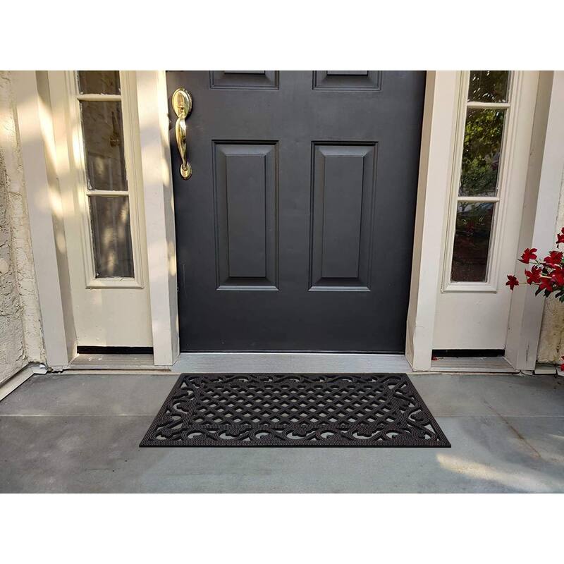 A1HC First Impression Diamonds 100% Rubber Pin Mat with Beautifully Hand Bronze Finish