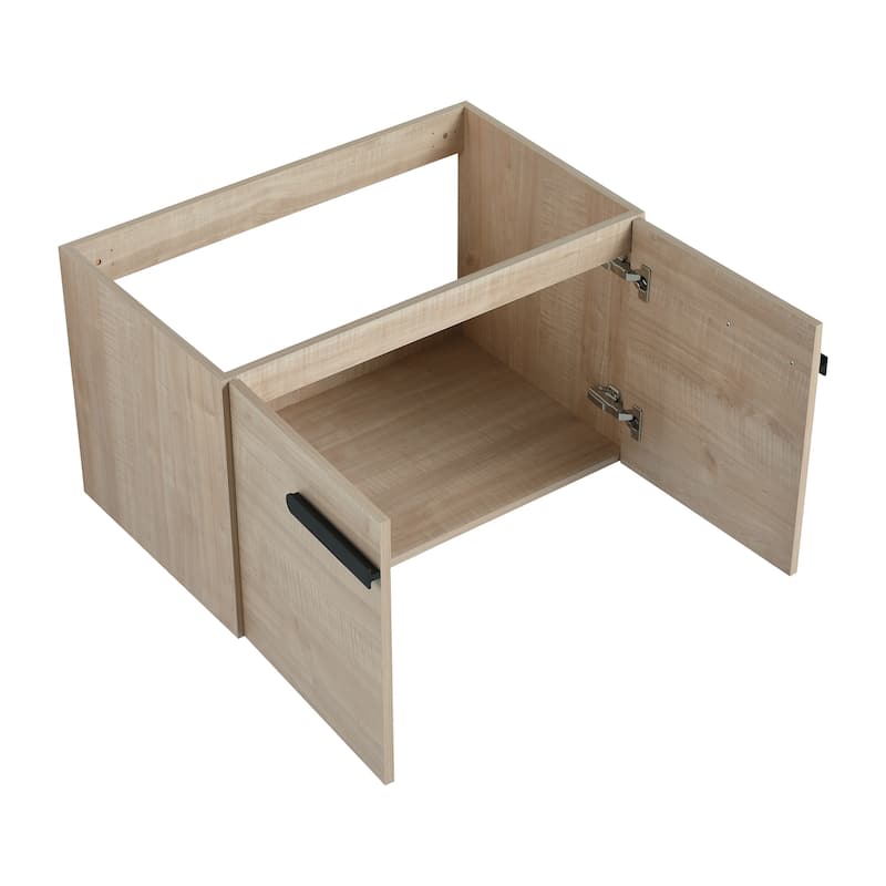 30 Inch Bathroom Cabinet With Sink,Soft Close Doors,Float Mounting Design, For Small Bathroom