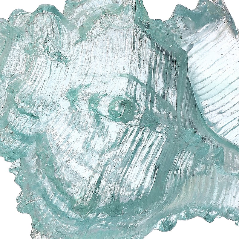 8" Clear Resin Conch Shell