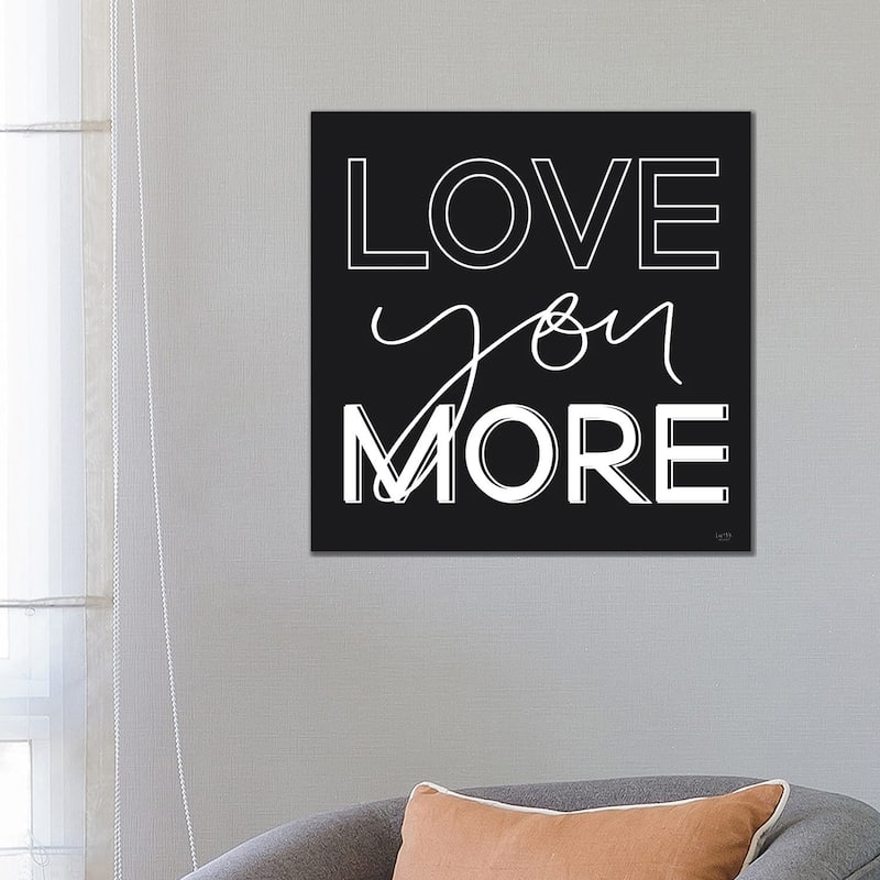 iCanvas "Love You More" by Lux + Me Designs Canvas Print - 26x26x1.5