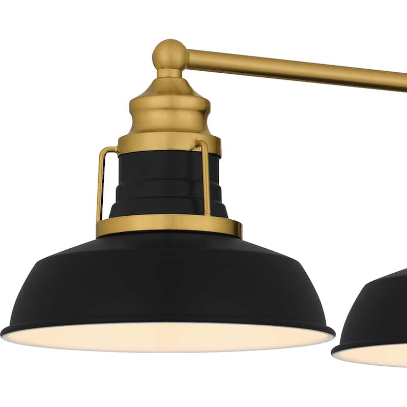 Huxley 4-Light Aged Brass Bath Light