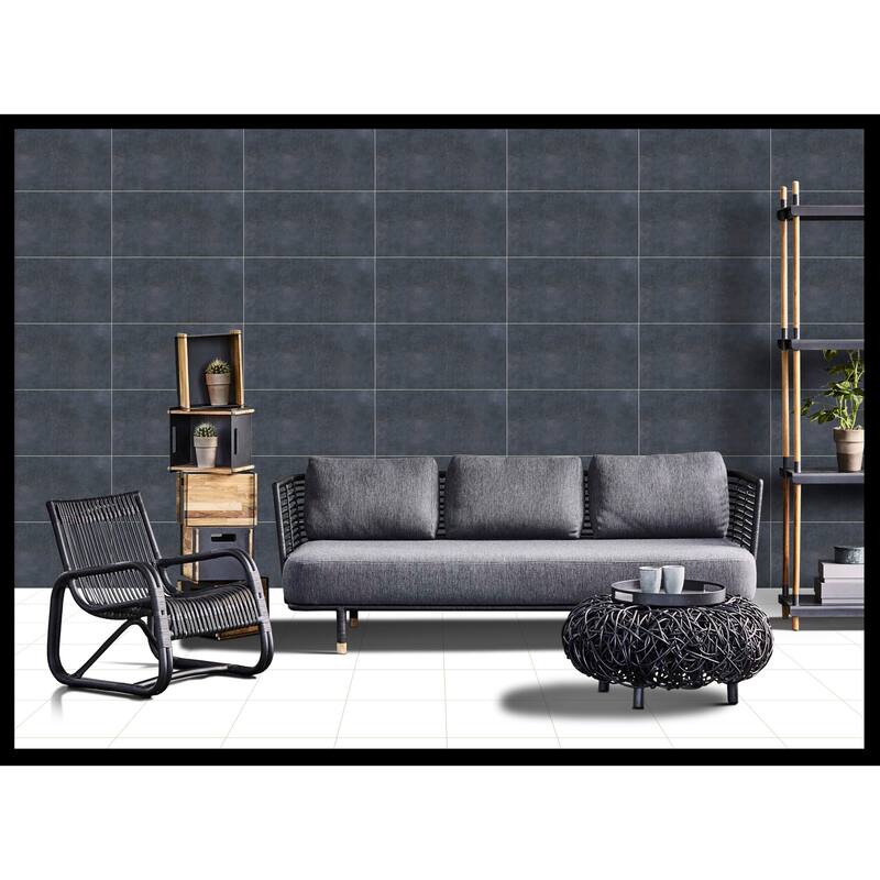 Turin 12 x 24 Ceramic Tile for Wall & Floor in Blue and Grey