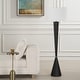 preview thumbnail 3 of 5, Uttermost Layla Black Tapered Floor Lamp - 63.25'' H X 20'' W X 20'' D