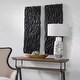 preview thumbnail 5 of 6, Uttermost Gathered Teak Black Wood Wall Decor