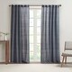 preview thumbnail 2 of 23, Cashel Texture Striped 100-percent Recycled Fiber Woven Antimicrobial Window Panel Pair by Clean Spaces - 84" Panel