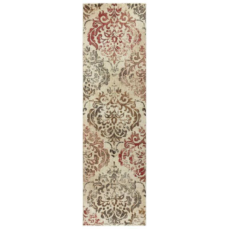 Alora Decor Euphoria Medallion Wool Rug - 2'6" x 8' - Rust