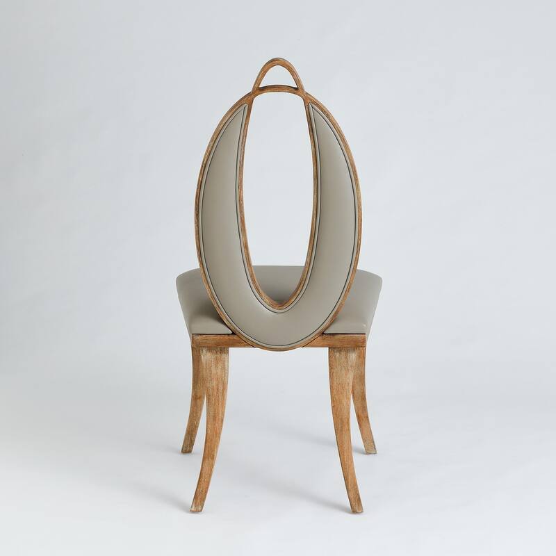 Adelaide Chair-Grey Leather