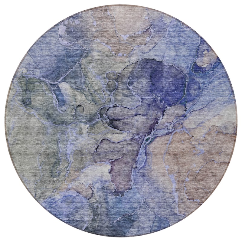 HomeRoots Abstract Transitional Rectangle Outdoor Rug