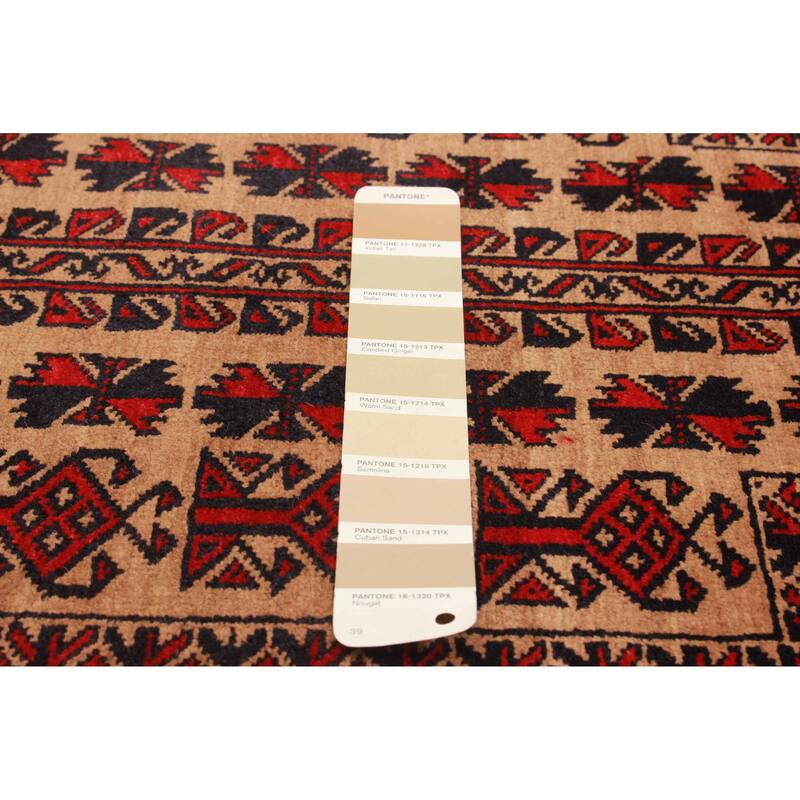 Teimani Tan Rug 3'6" x 4'9" - 3'6 x 4'9