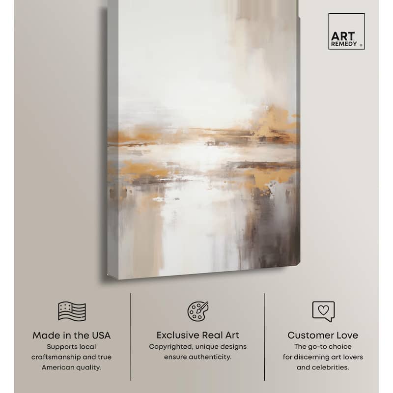 Glistening Stillness I Canvas by Art Remedy, Gallery Wrapped
