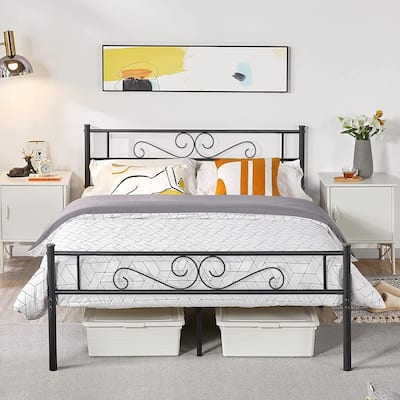 VECELO Modern Platform Bed Frame,Twin/Full/Queen Size Bedframe