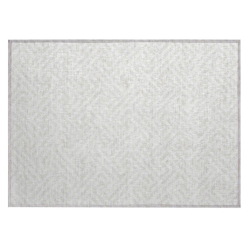 Machine Washable Indoor/ Outdoor Chantille Modern Geo Rug