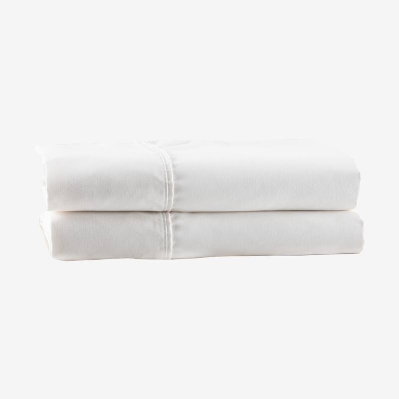 King White Eternal Pillowcase by Jennifer Adams