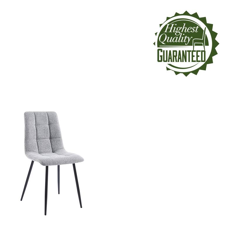 Porthos Home Tomas Fabric Dining Chairs with Steel Legs, Set of 2