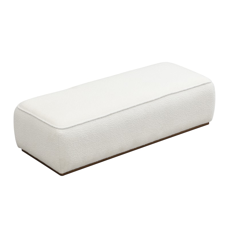 Christopher Knight Home- Davenport Grainy Fabric Footstool