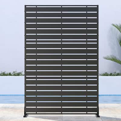 Outdoor Privacy Screen Metal Privacy Screen Panel Free Standing - 72*47