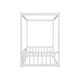preview thumbnail 4 of 16, Twin Size Canopy Frame Floor Bed with Fence, Guardrails