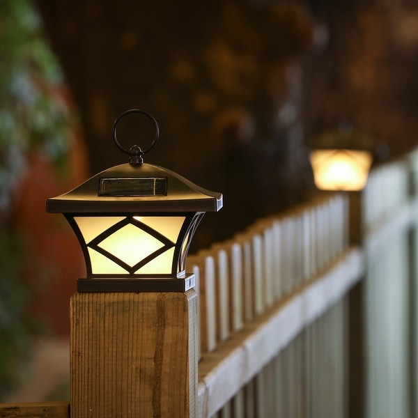4x4 post outlet cap lights