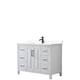 Option White, Black Trim, White Cultured Marble Top