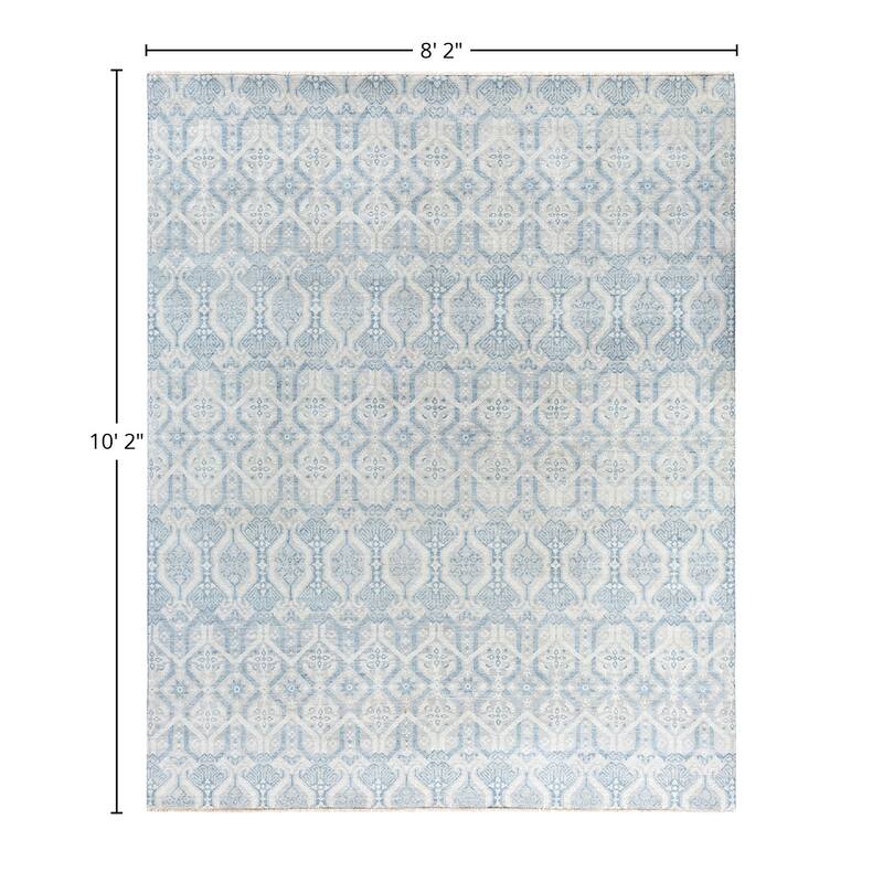 Ikat One-of-a-Kind Hand-Knotted Area Rug, Beige - 8' 2" x 10' 2"