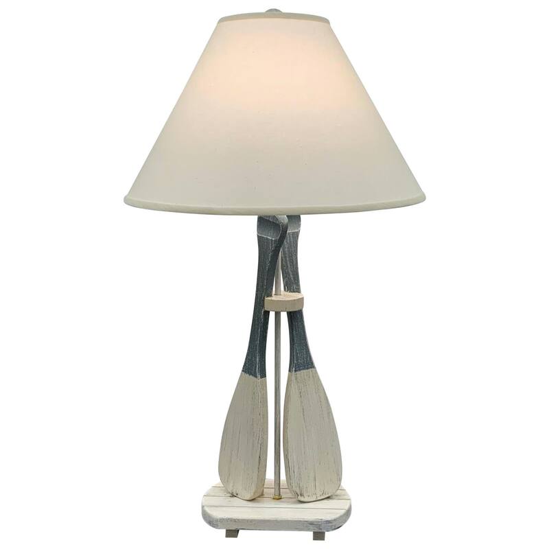 Coastal 2-Paddle Table Lamp - Cottage and Slate