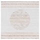 preview thumbnail 17 of 24, SAFAVIEH Alamo Centa Modern Rustic Rug 6'7" Square - Ivory/Brown - Square