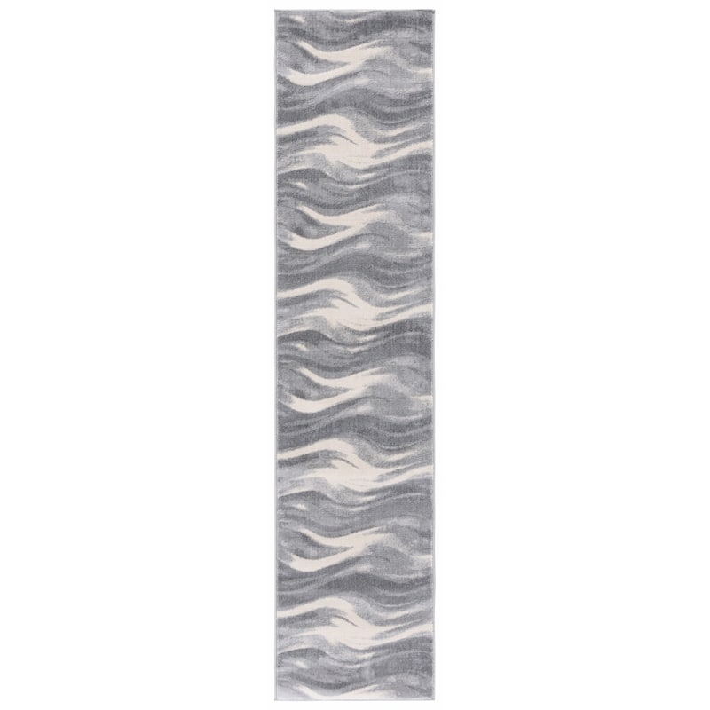 SAFAVIEH Jasper Marcie Modern & Contemporary Rug - 2' x 9' Runner - Grey/Ivory