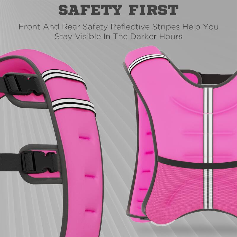 Soozier Weight Vest Workout Equipment Adjustable 18lbs Weighted Vest for Men Women