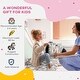 preview thumbnail 2 of 8, Cute Zebra Rocking Horse for Toddlers with Realistic Sounds, Safe Base, and Plush Fabric for Ages 2-4
