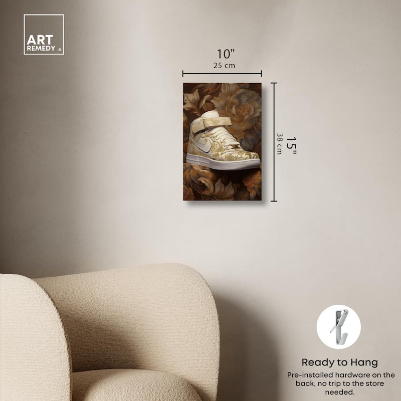 Baroque Sneaker Canvas by Art Remedy, Gallery Wrapped