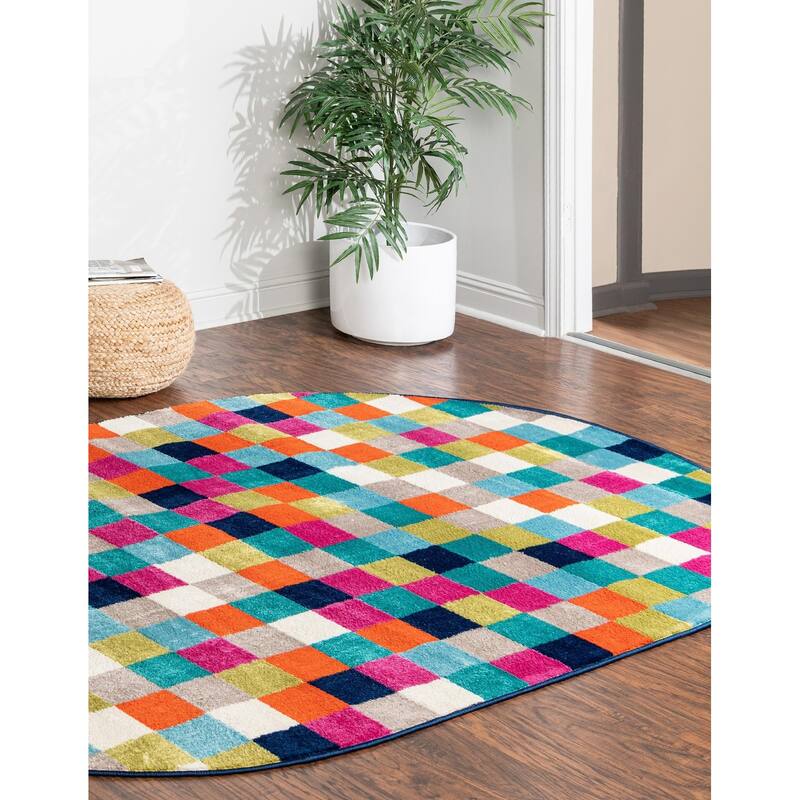 Contemporary Chorisia Collection Area Rug