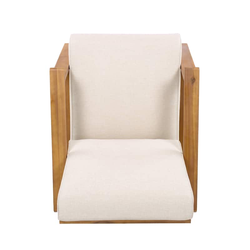 Paloma Acacia Wood Outdoor Club Chairs with Cushions (Set of 2) by Christopher Knight Home