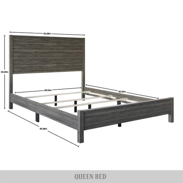 dimension image slide 1 of 2, CraftPorch Chic and Vintage Wooden Bed