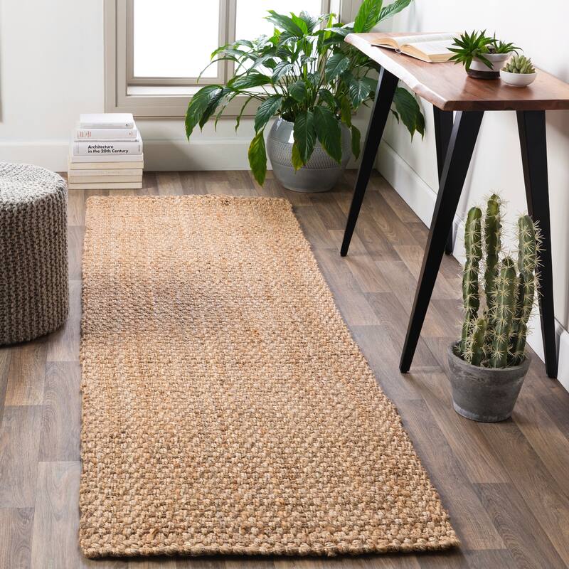 Livabliss Carter Hand-woven Jute Rug - Beige - 3' x 12' Runner