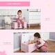 preview thumbnail 4 of 8, Qaba Toddler Toy Box Storage Bench with Large 27 L Interior, Kids Storage Bench Seat with Storage