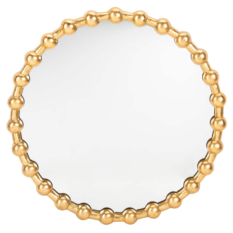 SAFAVIEH Eden Gold 25-inch Round Decorative Mirror - 25" x 25" x 1.8"
