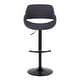 preview thumbnail 57 of 144, Silver Orchid Svellingen Adjustable Bar Stool with Rounded T Footrest - Set of 2