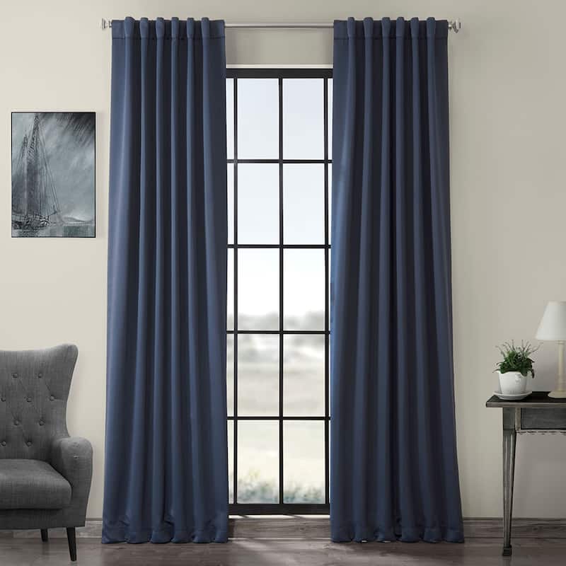 Exclusive Fabrics Room Darkening 96-inch Curtain Panel Pair (2 Panels)
