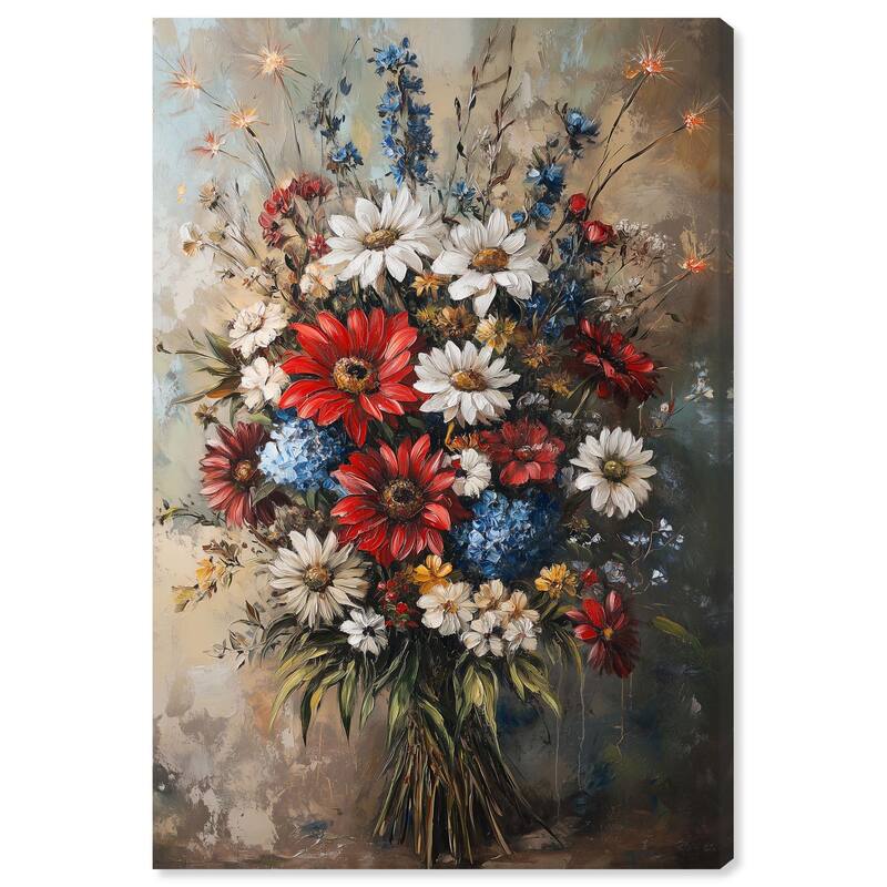 Symphony of Flowers II Canvas by Art Remedy, Gallery Wrapped - 24" x 36"