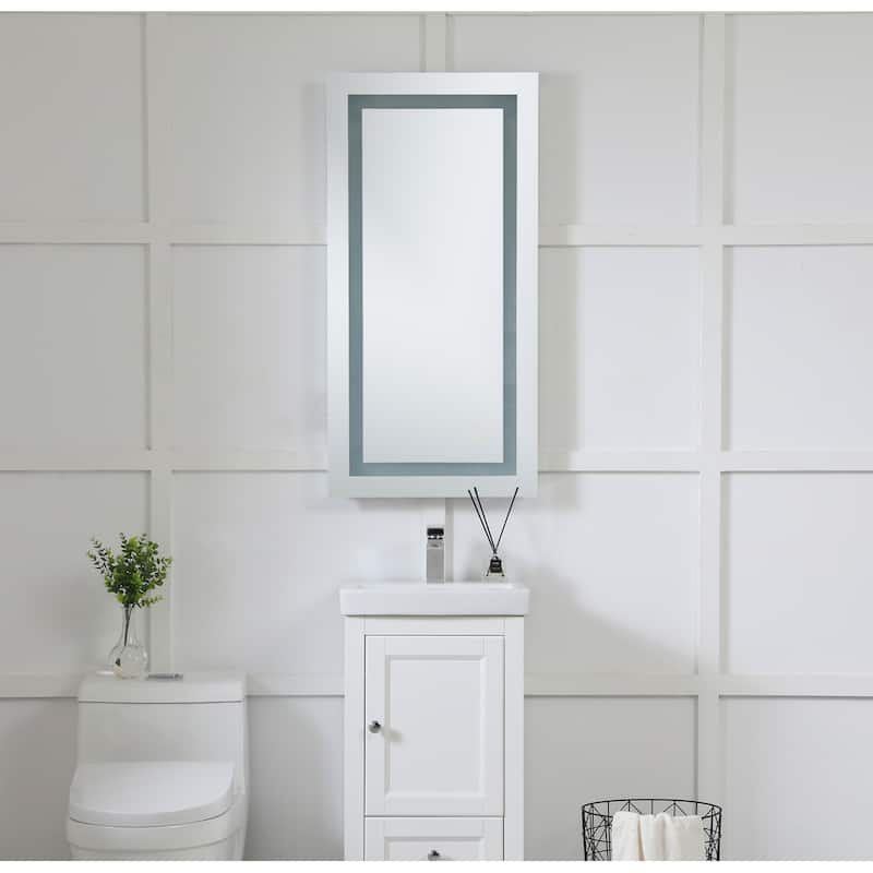 LED Hardwired Mirror Rectangle W20"H40" Dimmable 5000K