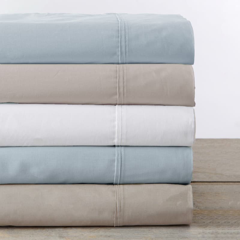 Solid 600 Thread Count Cotton Sheet Set
