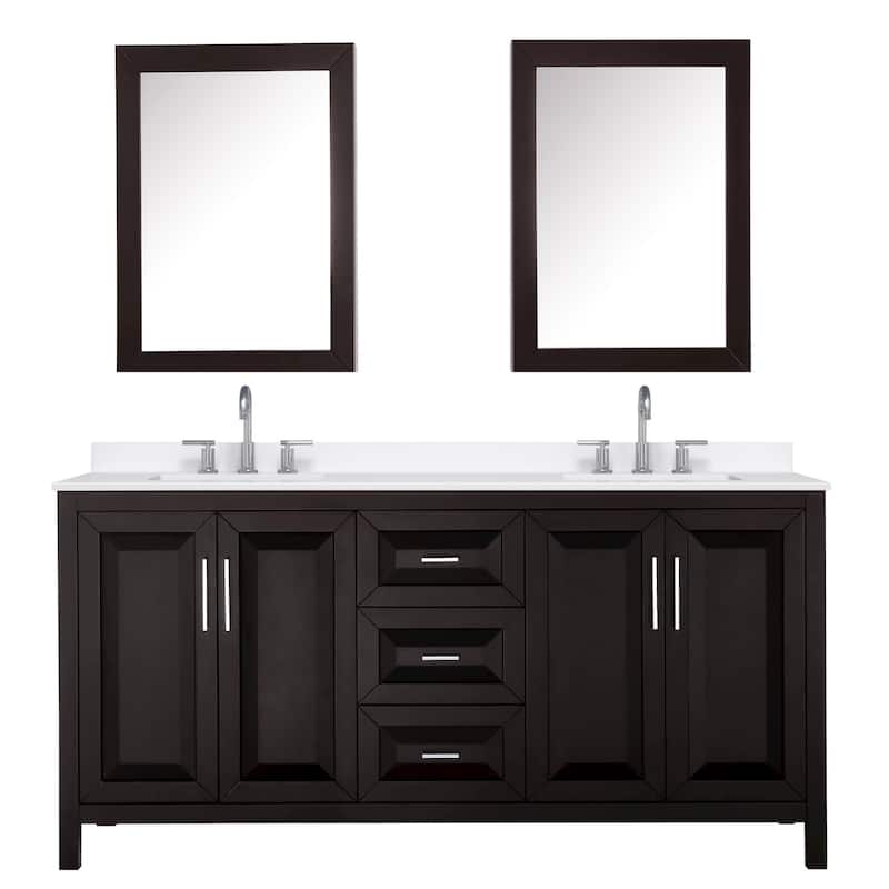 Wyndham Collection WCV252572D-QTZ-US3MED Daria 72" Free Standing