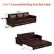 preview thumbnail 41 of 139, 93.7" Chesterfield King Pull Out Sofa Bed Sleeper Sofa with Nailhead Trim