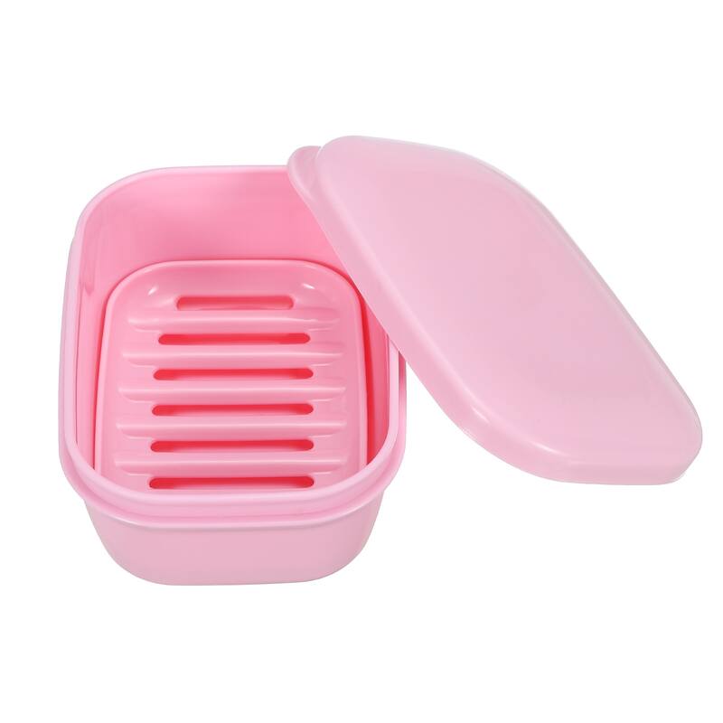 Soap Holder, 3 Pack Bar Soap Dish Container Travel Soap Case