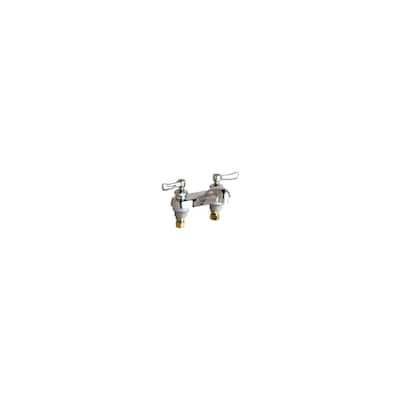 Chicago Faucets Centerset Bathroom Faucet with 4" Faucet Centers and - Chrome