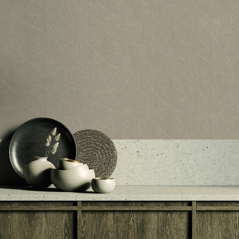 Galerie Wallcoverings Earth Collection Textured Scored Effect Wallpaper Roll