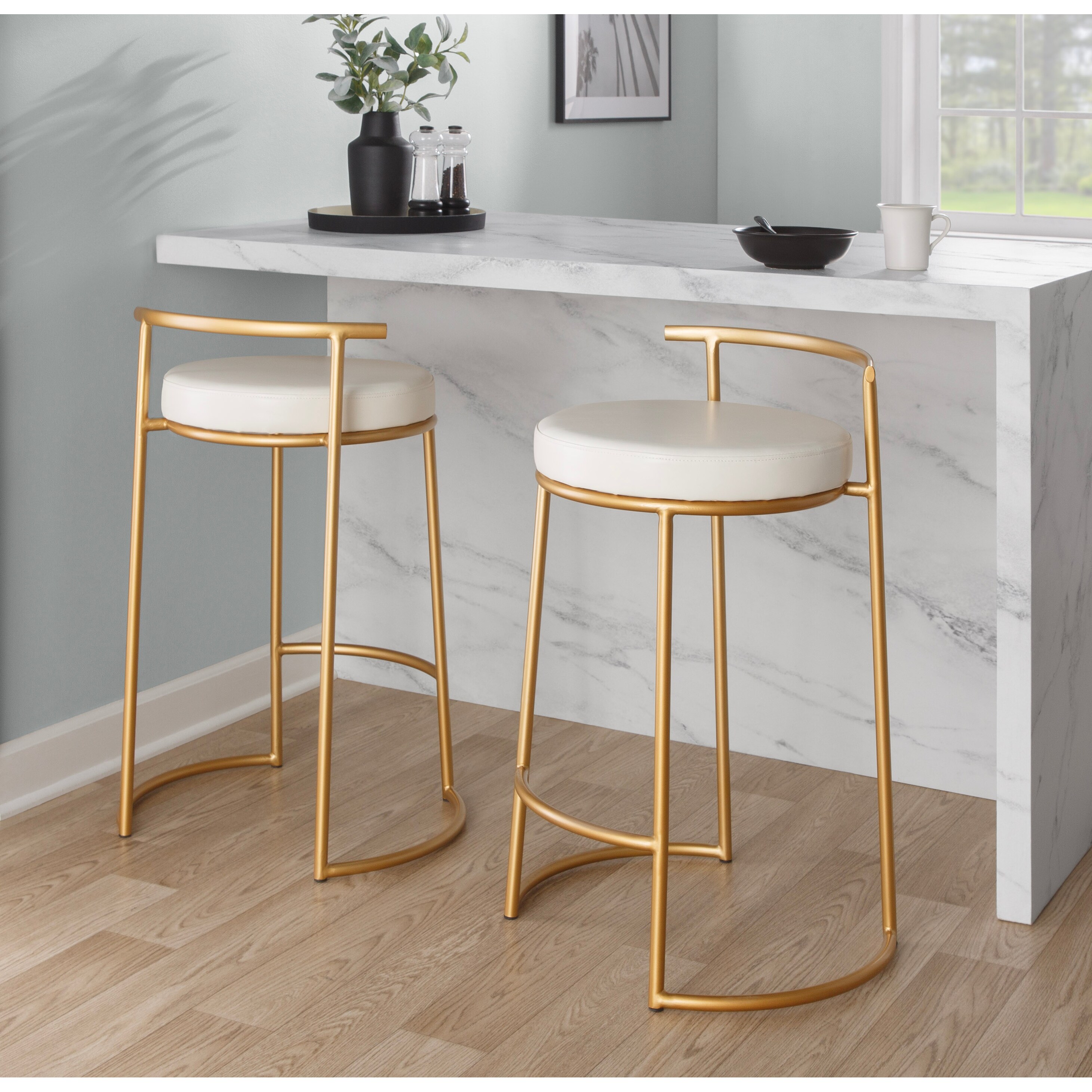 Silver orchid shop bar stools