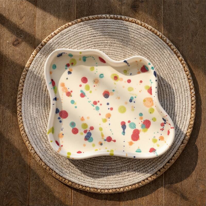 Stoneware Tray - 10.5" L x 9" W
