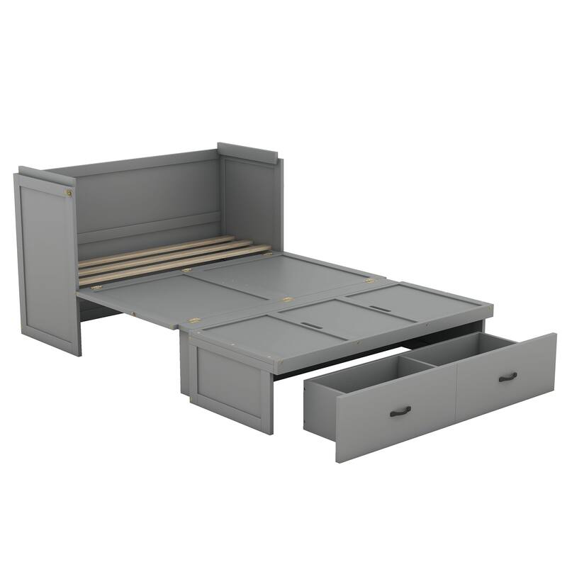 Murphy Bed with USB Port and a Large Drawer